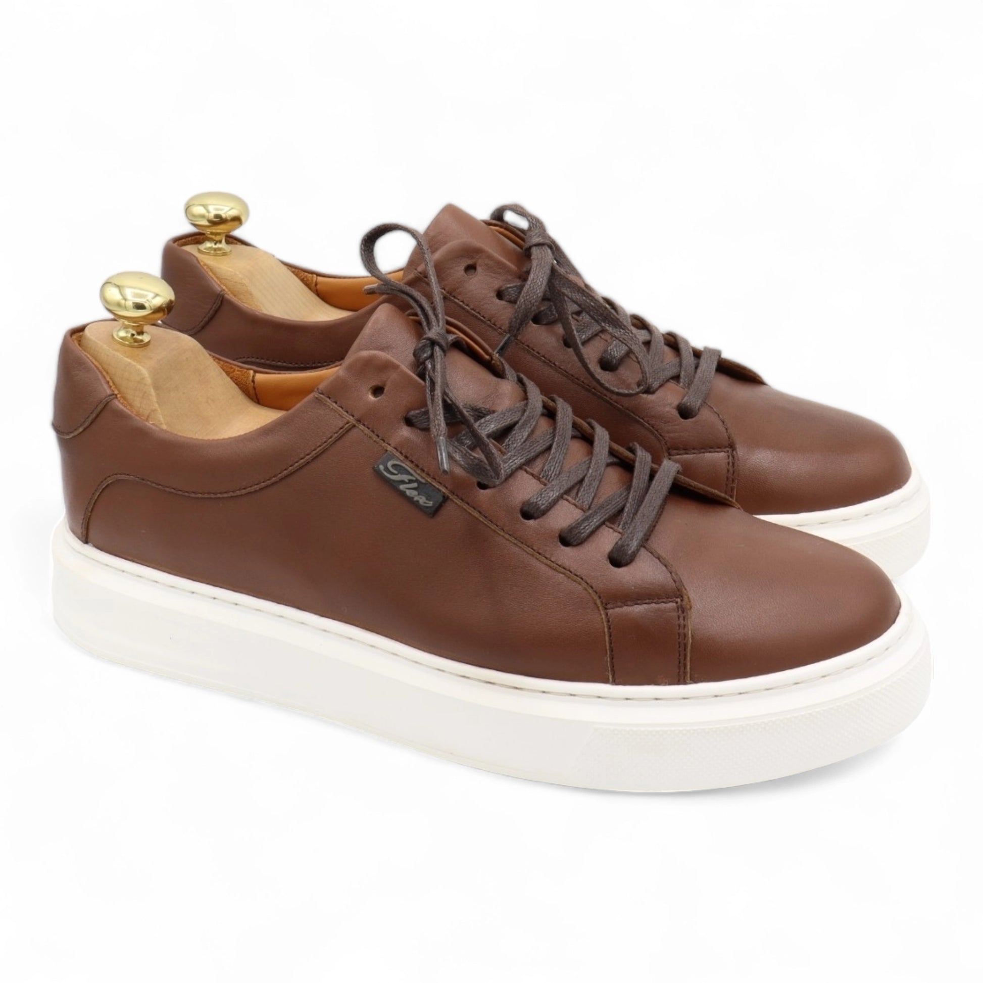 Sneakers cuir marron online